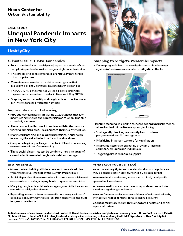 Case study on unequal pandemic impacts in NYC