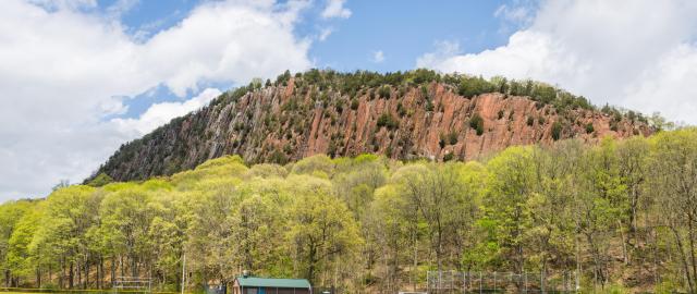 Landscape view of West Rock Park in CT