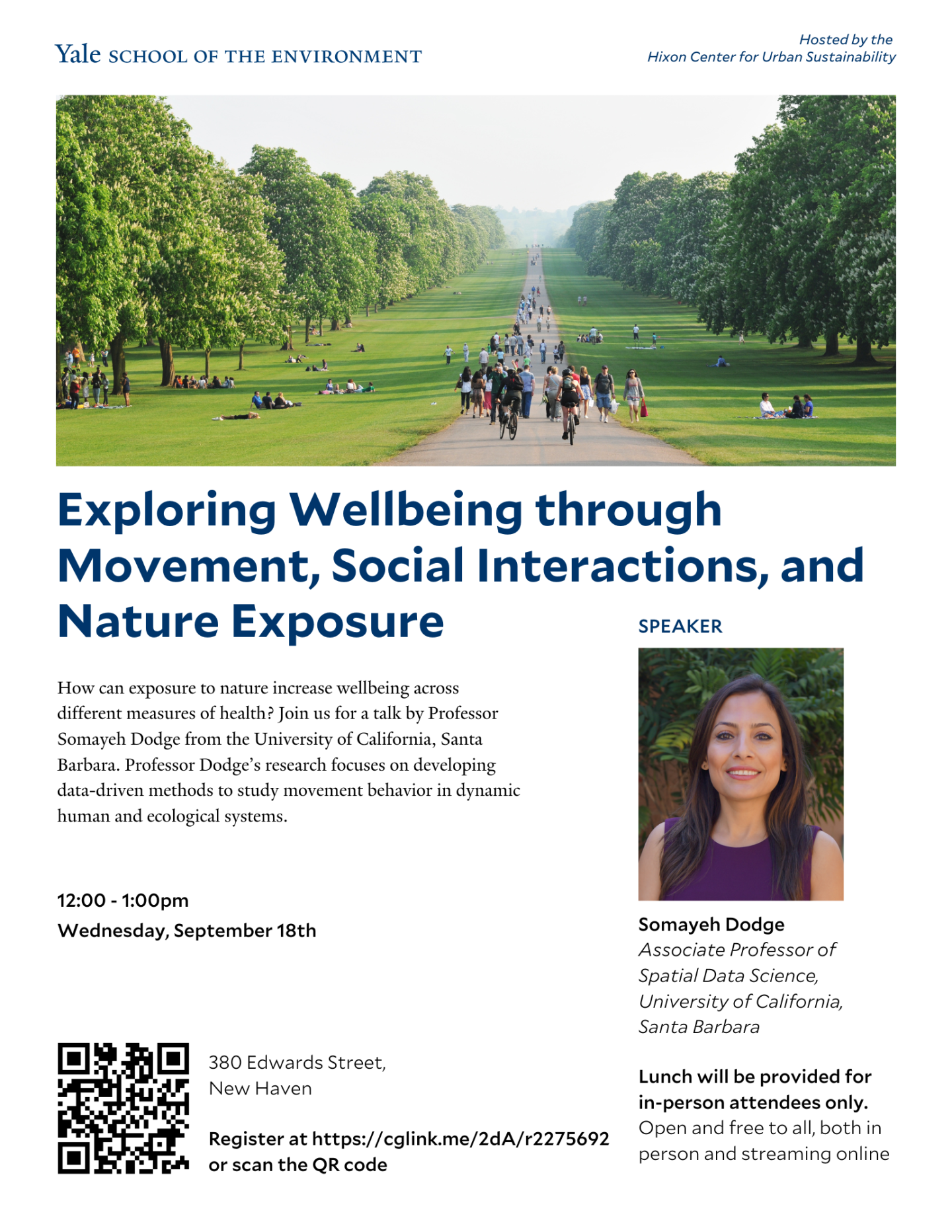 Poster for event on exploring wellbeing through movement