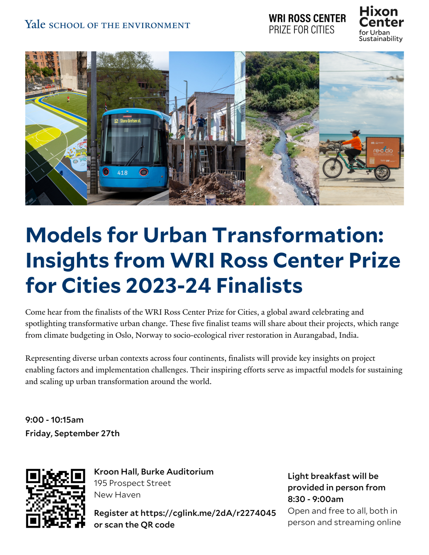 Poster of event on models of urban transformation