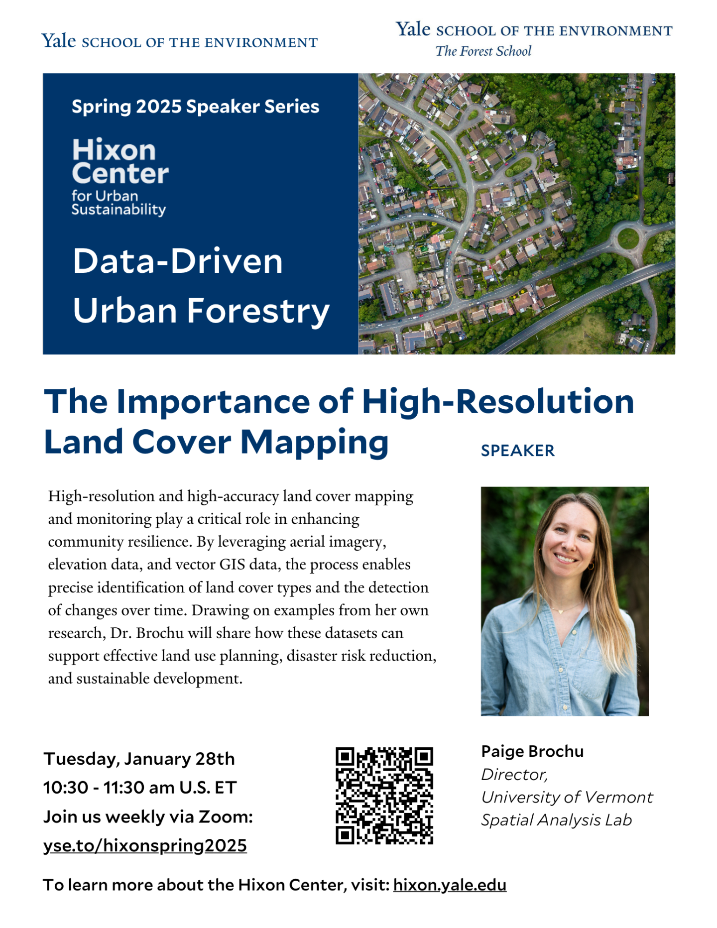 Poster for event on the importance of high-resolution land cover mapping