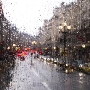 Rainy cityscape